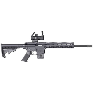 Smith & Wesson M&P 15-22 Sport Semi Automatic Rifle 22 Long Rifle 16.5" Black Threaded Barrel Black Frame Black Adjustable Stock with Scope
