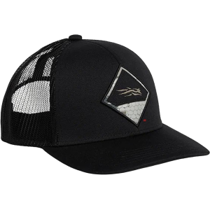 SITKA GEAR Mens Optifade Badge Mid Pro Trucker Hat Sitka Black