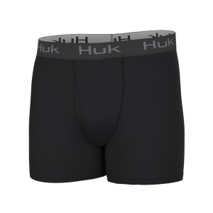 Huk Men's Solid Boxer Briefs Black XL - Huk