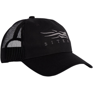 Sitka Gear Icon Lo Pro Trucker Hat Black/Charcoal One Size Fits All 20197-BKCH-OSFA - Sitka Gear