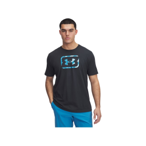 UNDER ARMOUR Men's Freedom Hook T Shirt Anthracite/Ether Blue XL