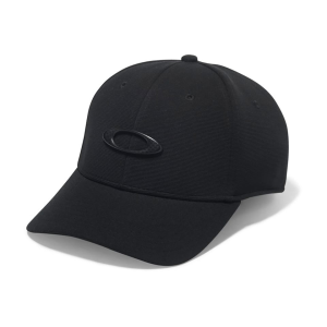 Oakley Mens Tincan Logo Hat Small/Medium Black/Carbon Fiber - Oakley