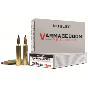 NOSLER Varmageddon 223 Remington Ammo 55 Grain NOSLER Varmageddon Polymer Tip Box Of 20
