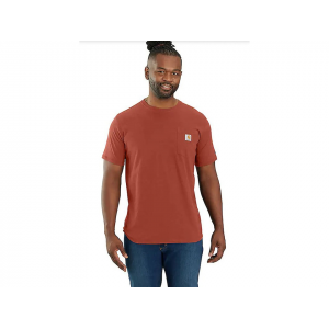 CARHARTT Men's Force Relaxed Fit Midweight T Shirt Saddle Red Heather XL Tall