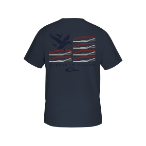 Drake Men's Americana Duck Flag T Shirt Vintage Indigo 3XL - Drake