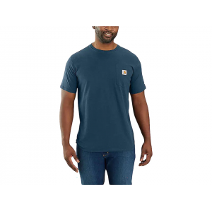 CARHARTT Men's Force Relaxed Fit Lightweight Short Sleeve Crew Neck T Shirt Light Huron Heather XL Tall
