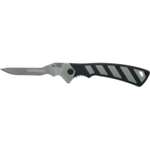 Old Timer Replaceable Blade Folding Knife 2.75" Drop Point 60A Stainless Satin Blade TPE Handle Black - Old Timer