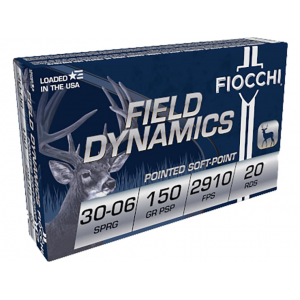 cchi Field Dynamics 30-06 Springfield 150 Grain Jacketed Soft Point Box Of 20 Ammo