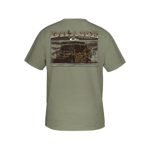 Drake Men's Mud Cart T Shirt Sage Light Heather 2XL - Drake