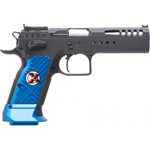 Tanfoglio Limited Master Xtreme 10mm Auto Pistol 4.75" Barrel 14+1 Round Black Slide Blue Grip Black Frame - Tanfoglio