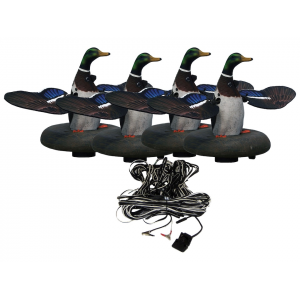 HIGDON Floating Flasher 2 Plug N Hunt Drake 4 Unit Hard Wired Motion Duck Decoy System