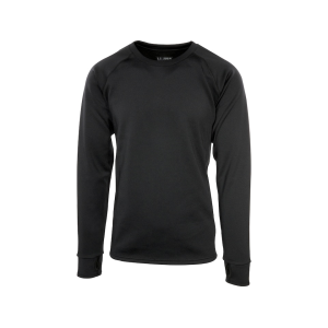 MidwayUSA Men's Elk Fork Grid Fleece Long Sleeve Crew Neck Shirt Black XL Tall - Midwayusa