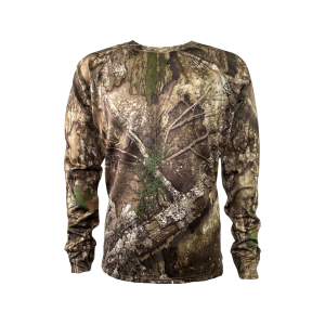 MidwayUSA Men's Elk Fork Grid Fleece Long Sleeve Crew Neck Shirt Realtree APX 2XL - Midwayusa