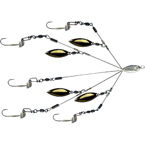 PICASSO Micro Rig Bait Ball Umbrella Rig 1/8oz Shad Gold