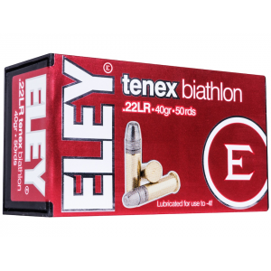 y Tenex Biathlon 22LR 40 Grain Flat Nose Box Of 50 Ammo