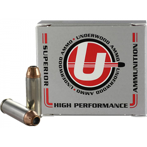 Underwood 45 Colt (Long Colt) Ammo 250 Grain Hornady XTP Jacketed Hollow Point Box of 20 - Underwood Ammunition