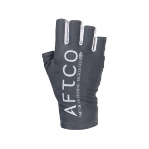 AFTCO Men's Solago Sun Fishing Fingerless Gloves Charcoal XL