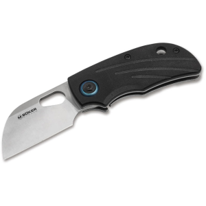 Boker Knives Magnum Lil Lambfoot Pocket Knife 2.05" Sheepsfoot 8Cr13MoV Satin Blade G-10 Handle Black - Boker Knives