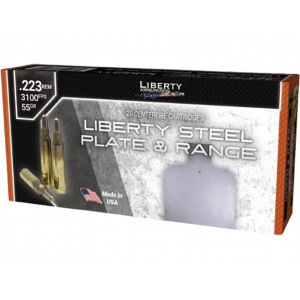LIBERTY Steel Plate & Range 223 Remington Ammo 55 Grain Frangible Taper Point Lead Free Box Of 20
