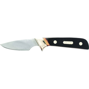 Old Timer Lil' Finger Fixed Blade Knife 2.5" Drop Point 7Cr17MoV Polished Blade Polymer Handle Brown - Old Timer