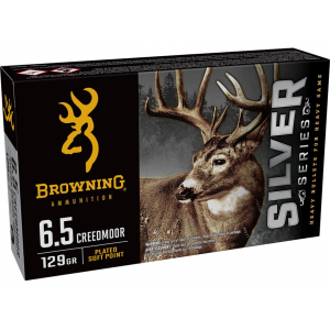 wning Silver Series 6.5 Creedmoor 129 Grain Jacketed Soft Point Box Of 20 Ammo