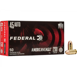 FEDERAL American Eagle 45 Acp Ammo 230 Grain Full Metal Jacket Box Of 50 Bulk