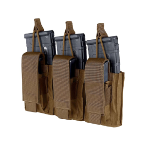 Condor Triple Kangaroo Gen 2 Rifle and Pistol Magazine Pouch Coyote Brown - Condor