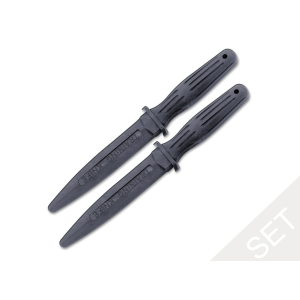 Boker Knives Solingen A-F T-2 Training Knife Set Spear Point Neoprene Blade and Handle Black - Boker Knives