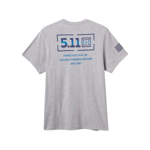 5.11 Men's TBL Mission T Shirt Heather Gray XL