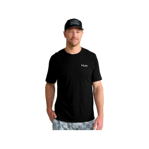 HUK Men's Salute T Shirt Black Large