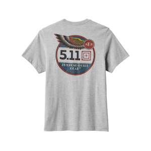 5.11 Men's PBG Crest T Shirt Heather Gray Large