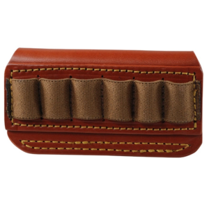 Gould & Goodrich Cartridge Belt Slide Ammo Carrier Taurus Judge or S&W Governor 6-Round Leather Brown - Gould & Goodrich