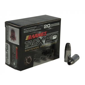 BARNES Tac-xpd 9mm Luger +p Ammo 115 Grain BARNES Tac-xpd Solid Hollow Point Lead Free Box Of 20