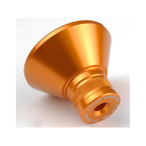 Precision Hardcore Gear Powder Funnel 224 Caliber Machined Aluminum Orange - Precision Hardcore Gear