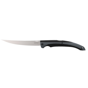 Kershaw Folding Fillet Knife 6" Clip Point 420J2 Stainless Steel Blade Nylon Handle Black and Gray - Kershaw