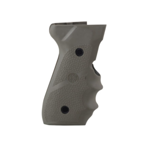 Hogue Wraparound Rubber Grips with Finger Grooves for Beretta 92FS, 92SB, 96, M9 Olive Drab - Hogue