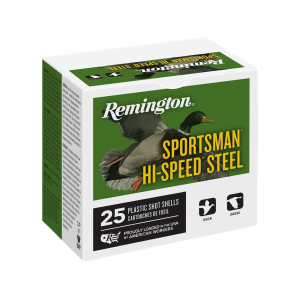 Remington Sportsman Hi-Speed 20 Gauge Ammo 3" #4 Steel Shot 1 oz Box of 25 - Remington