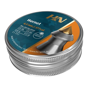 H&N Hornet Pointed Air Gun Pellets 177 Caliber 9.57 Grain 4.5mm Head Size 225PK