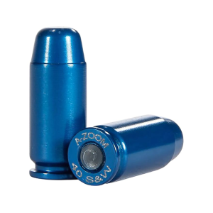 A-ZOOM Action Proving Dummy Round Snap Cap Blue Value Pack .40 S&W Aluminum 10PK