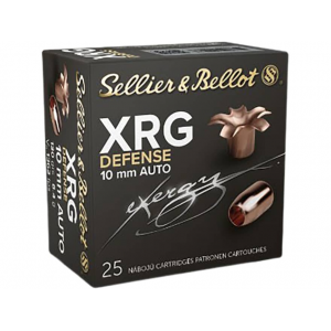 lier & Bellot XRG Defense 10mm Auto 130 Grain Solid Hollow Point Lead Free Box Of 25 Ammo