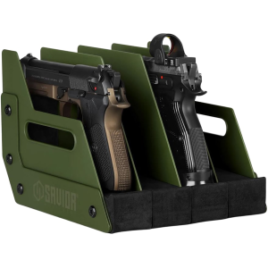 Savior Equipment 4-Slot Pistol Storage Rack Olive Drab - Savior Equipment