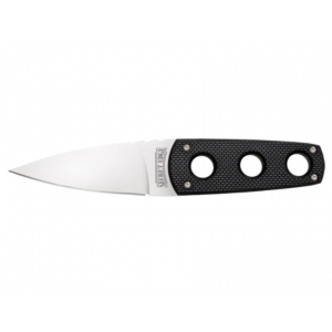 Cold Steel Secret Edge Fixed Blade Knife 3.5" Spear Point AUS-8 Satin Blade G-10 Handle Black - Cold Steel