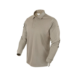 Condor Men's Performance Long Sleeve Polo Shirt Sand 2XL