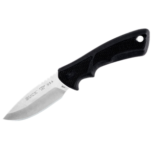 Buck Knives 684 BuckLite Max II Fixed Blade Knife 3.25" Drop Point 420HC Tumble Blade Dynaflex Rubber Handle Black - Buck Knives