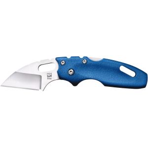 Cold Steel Mini Tuff Lite Pocket Knife 2" Wharncliffe 4116 Stainless Blade Griv-Ex Handle Blue - Cold Steel