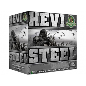 i-Shot Hevi-Steel Waterfowl 12 Gauge 2-3/4 #4 Steel Shot 1-1/8 Oz Box Of 25 Ammo