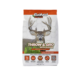 Evolved Harvest Throw & Gro With Clover Food Plot Seed 5 lb - Evolved Harvest