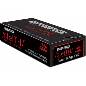o Inc. Stelth 9mm Luger 147 Grain Total Metal Jacket Box Of 50 Ammo