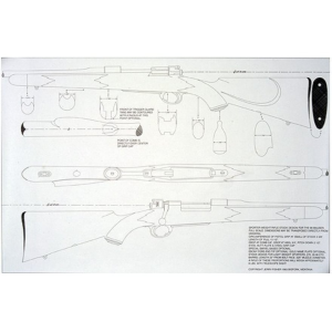 Jerry Fisher Stockmaker's Full Scale Stock Drawing Mauser 98 - Jerry Fisher