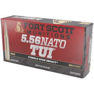 t Scott Munitions TUI 5.56x45mm NATO 70 Grain Solid Lead Free Box Of 20 Ammo